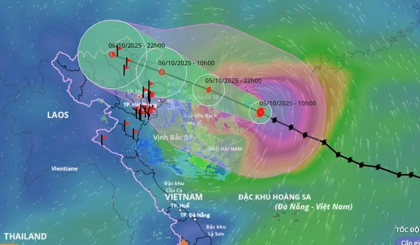 Đêm nay bão số 11 đi vào Quảng Ninh, mưa to gió lớn sắp trút xuống Bắc Bộ